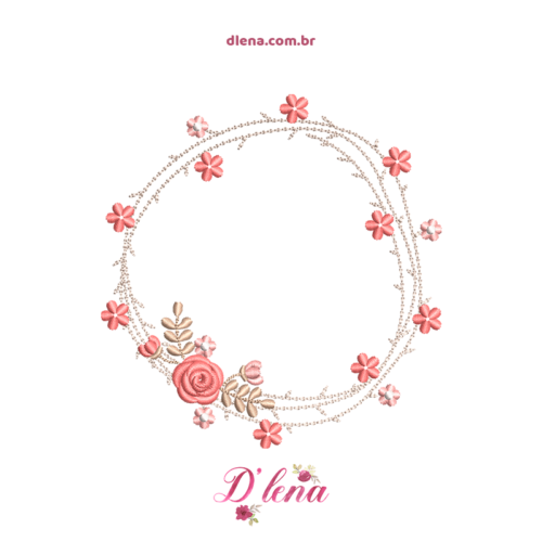 Moldura com florzinhas