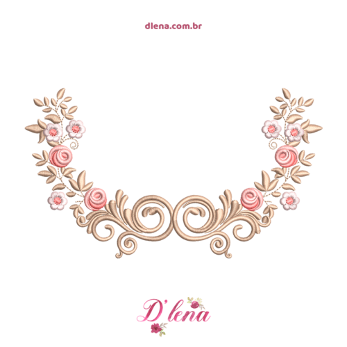 Moldura floral